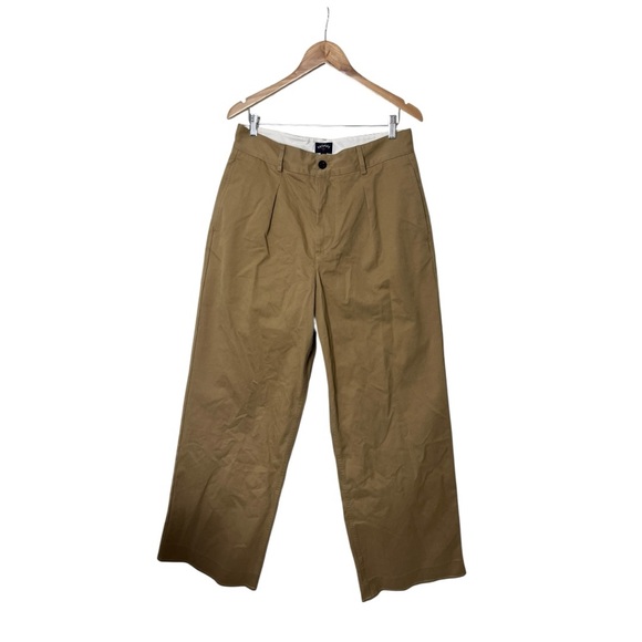 Noah NYC Wide Leg Twill Khaki Pants 32 - Picture 1 of 6
